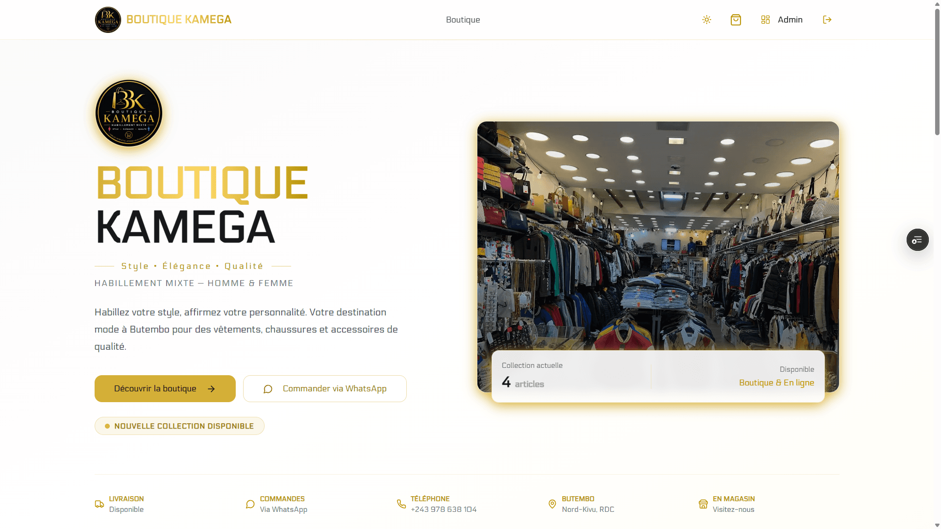 BOUTIQUE KAMEGA